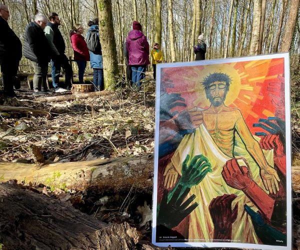 Stations of the Cross in the Laudato Si' Centre Woodland